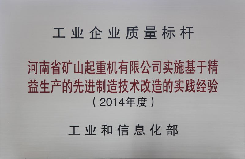 雙標(biāo)桿！河南礦山典型經(jīng)驗(yàn)再次入選全國(guó)質(zhì)量標(biāo)桿